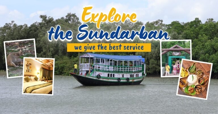 Sundarban boat tour through scenic mangrove forest and river channels